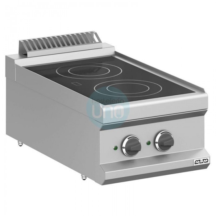 Cocina Vitrocerámica Sobremesa 2 Placas, Fondo 70 cm MBM MVC74T