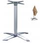 2 Bases de mesa gather, aluminio, abatible, 4 brazos - 2 unidades