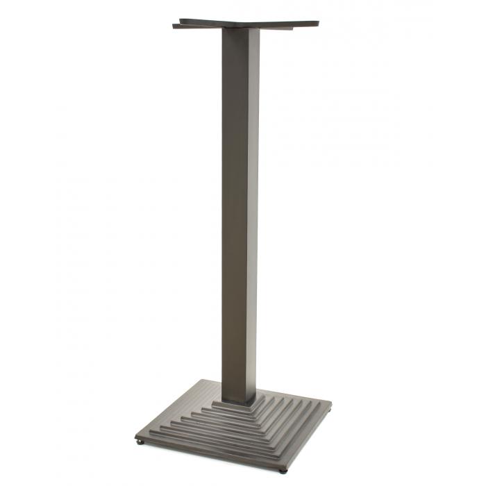 2 Bases de mesa elba, alta, negra, base de 44 x 44 cms, altura 110 cms - 2 unidades