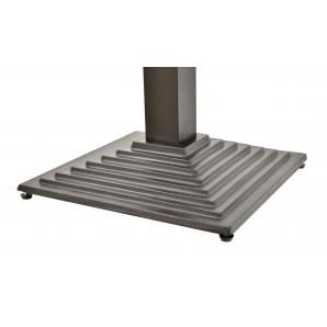 2 Bases de mesa elba, alta, negra, base de 44 x 44 cms, altura 110 cms - 2 unidades