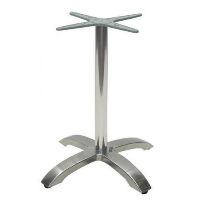 2 Bases de mesa milan, 4 brazos, aluminio* - 2 unidades