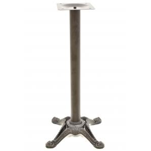 2 Bases de mesa ródano, alta, fundición, negra, base de 58 x 58 cms, altura 110 cms - 2 unidades