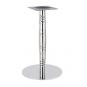 2 Bases de mesa luxor, acero inoxidable, acabado espejo, base 45 cms diámetro, altura 72 cms - 2 unidades