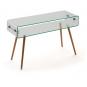 Consola holanda-120tr, madera, cristal, 120x40 cms