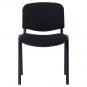 6 Sillas niza new am, chasis epoxi negro, tejido a1, color negro - 6 unidades