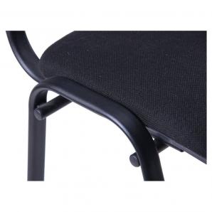 6 Sillas niza new am, chasis epoxi negro, tejido a1, color negro - 6 unidades