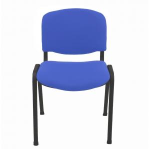 6 Sillas niza new am, chasis epoxi negro, tejido a20, color azul*. - 6 unidades