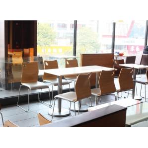 5 Sillas amelie, apilable, acero inoxidable, asiento laminado hpl, blanco roto - 5 unidades