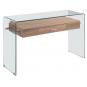 Consola marilyn, madera, cristal, 120x40 cms