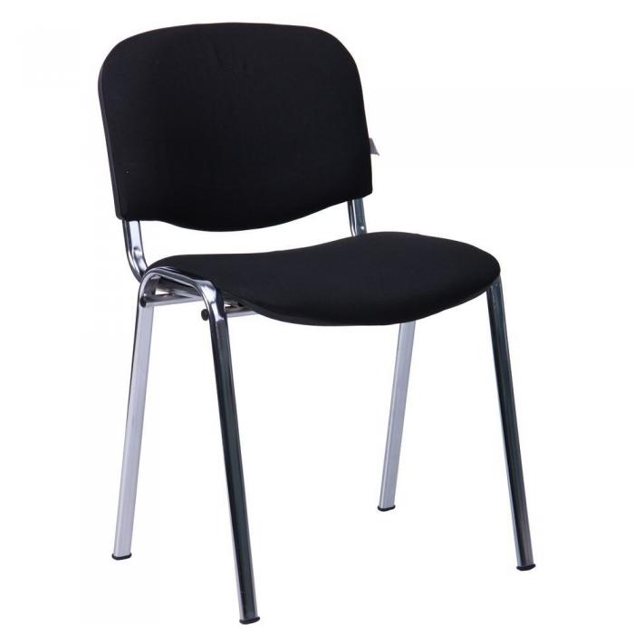 6 Sillas niza new am, chasis cromado, tejido a1, color negro* - 6 unidades