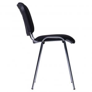 6 Sillas niza new am, chasis cromado, tejido a1, color negro* - 6 unidades