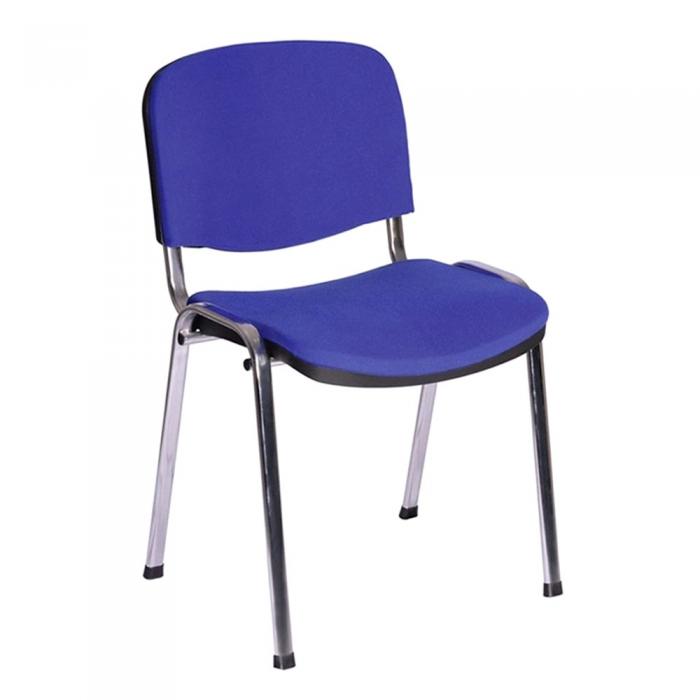 6 Sillas niza new am, chasis cromado, tejido a20, color azul* - 6 unidades
