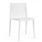4 Sillas chopin, apilable, polipropileno blanco - 4 unidades