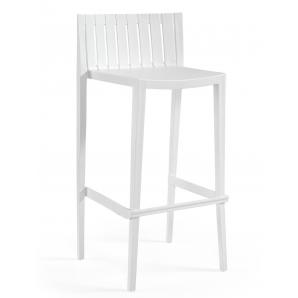 4 Taburetes chopin 99, apilable, polipropileno blanco - 4 unidades