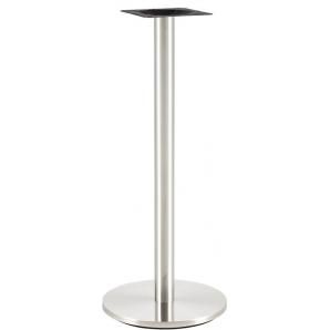 2 Bases de mesa benagil, alta, acero inoxidable, base 45 cms de diámetro, altura 110 cms - 2 unidades