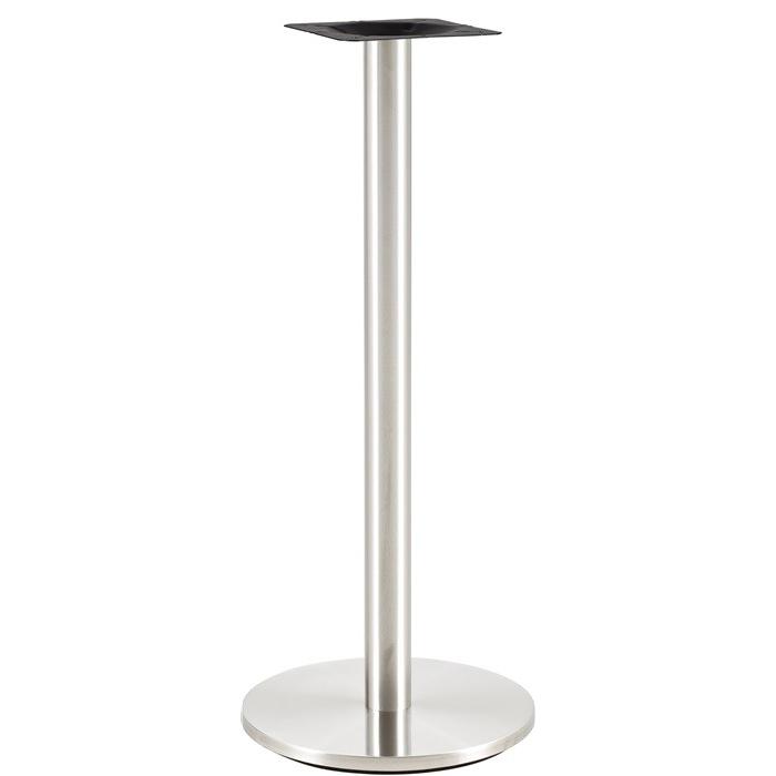 2 Bases de mesa benagil, alta, acero inoxidable, base 45 cms de diámetro, altura 110 cms - 2 unidades