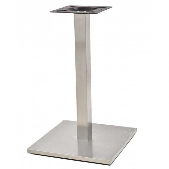 2 Bases de mesa ipanema, acero inoxidable, base de 45 x 45 cms, altura 72 cms - 2 unidades