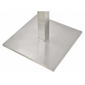 2 Bases de mesa ipanema, acero inoxidable, base de 45 x 45 cms, altura 72 cms - 2 unidades