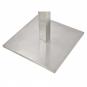 2 Bases de mesa ipanema, acero inoxidable, base de 45 x 45 cms, altura 72 cms - 2 unidades