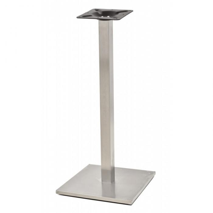 2 Bases de mesa ipanema, alta, acero inoxidable, base de 45 x 45 cms, altura 110 cms - 2 unidades