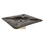2 Bases de mesa ipanema, alta, acero inoxidable, base de 45 x 45 cms, altura 110 cms - 2 unidades