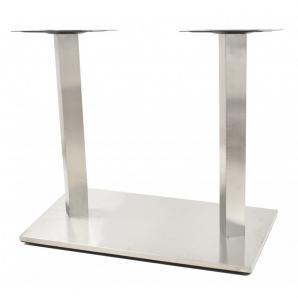 2 Bases de mesa ipanema, acero inoxidable, base de 70 x 40 cms, altura 72 cms - 2 unidades