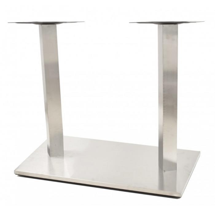 2 Bases de mesa ipanema, acero inoxidable, base de 70 x 40 cms, altura 72 cms - 2 unidades