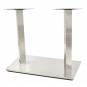 2 Bases de mesa ipanema, acero inoxidable, base de 70 x 40 cms, altura 72 cms - 2 unidades
