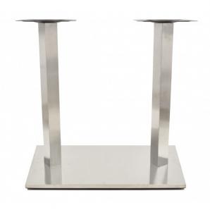 2 Bases de mesa ipanema, acero inoxidable, base de 70 x 40 cms, altura 72 cms - 2 unidades