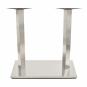 2 Bases de mesa ipanema, acero inoxidable, base de 70 x 40 cms, altura 72 cms - 2 unidades