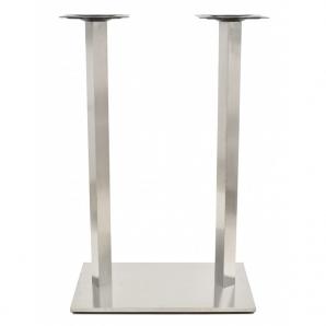 2 Bases de mesa ipanema, alta, acero inoxidable, base de 70 x 40 cms, altura 110 cms - 2 unidades