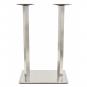 2 Bases de mesa ipanema, alta, acero inoxidable, base de 70 x 40 cms, altura 110 cms - 2 unidades