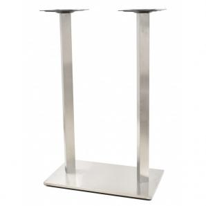 2 Bases de mesa ipanema, alta, acero inoxidable, base de 70 x 40 cms, altura 110 cms - 2 unidades
