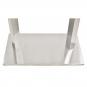 2 Bases de mesa ipanema, alta, acero inoxidable, base de 70 x 40 cms, altura 110 cms - 2 unidades