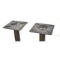 2 Bases de mesa soho, rectangular, negra, base de 70 x 40 cms, altura 72 cms - 2 unidades