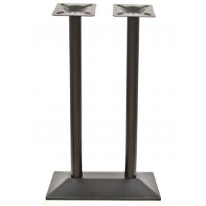 2 Bases de mesa soho, alta, rectangular, negra, base de 70 x 40 cms, altura 110 cms - 2 unidades