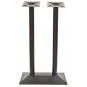 2 Bases de mesa soho, alta, rectangular, negra, base de 70 x 40 cms, altura 110 cms - 2 unidades