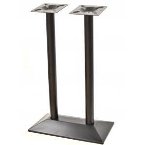 2 Bases de mesa soho, alta, rectangular, negra, base de 70 x 40 cms, altura 110 cms - 2 unidades