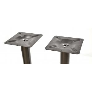 2 Bases de mesa soho, alta, rectangular, negra, base de 70 x 40 cms, altura 110 cms - 2 unidades