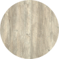 2 Tableros de mesa werzalit-sm, ponderosa blanco 178, 80 cms de diámetro*. - 2 unidades