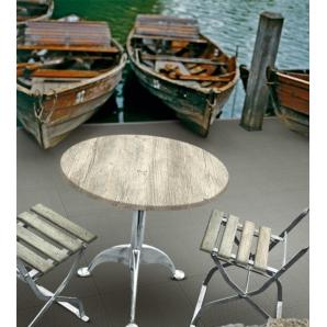 2 Tableros de mesa werzalit-sm, ponderosa blanco 178, 80 cms de diámetro*. - 2 unidades