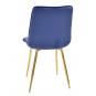 6 Sillas gilda, metal, dorado, tejido velvet azul - 6 unidades