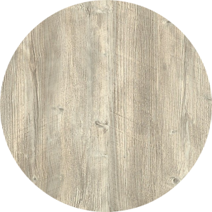2 Tableros de mesa werzalit-sm, ponderosa blanco 178, 60 cms de diámetro*. - 2 unidades