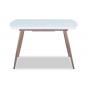 Mesa sohail, extensible, metal, madera, cristal,140 ~ 180x80 cms