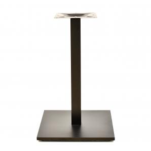2 Bases de mesa beverly, tubo cuadrado, negra, base de 45 x 45 cms, altura 72 cms - 2 unidades