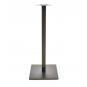 2 Bases de mesa beverly, alta, tubo cuadrado, negra, base de 45 x 45 cms, altura 110 cms - 2 unidades