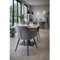 2 Sillones rolando, metal, tapizado velvet 21 gris oscuro - 2 unidades