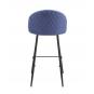 2 Taburetes magda, metal, tapizado velvet azul - 2 unidades