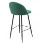 2 Taburetes magda, metal, tapizado velvet verde - 2 unidades