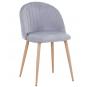 4 Sillas velvet new, patas metálicas, terciopelo gris 19 - 4 unidades